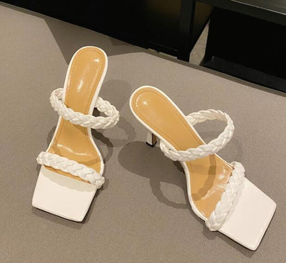 Sandale avec un talon moyen mode femme