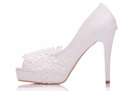 Sandales à Talon Haut avec Dentelle