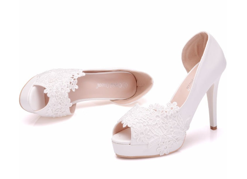 Sandales à Talon Haut avec Dentelle