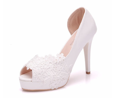 Sandales à Talon Haut avec Dentelle